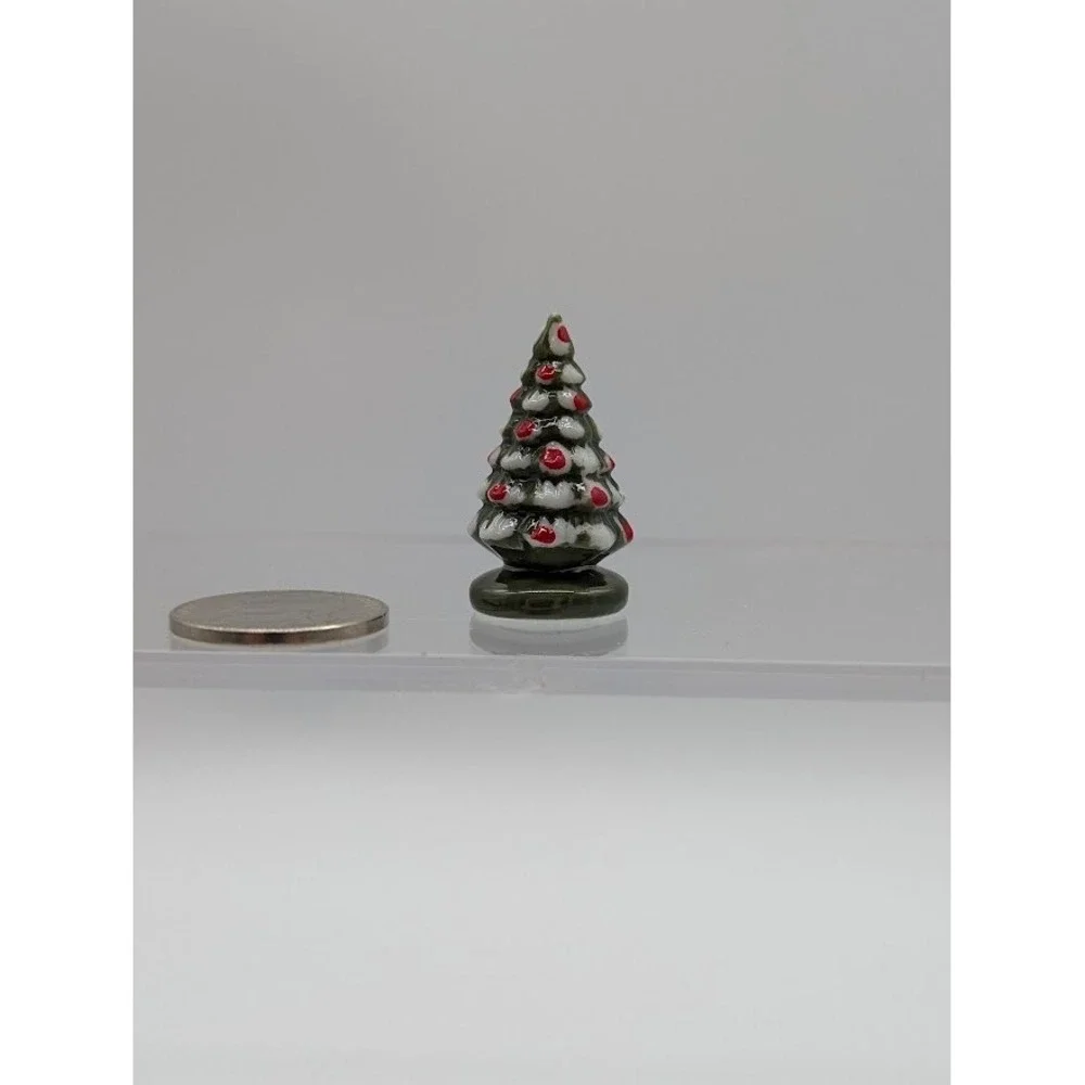 1:12 Miniature Doll house Ceramic Christmas Tree 1